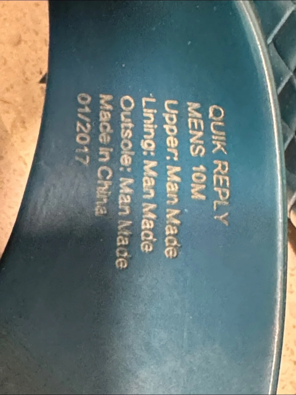 Reaction Kenneth Cole Blue Men's Flip Flop Sandals